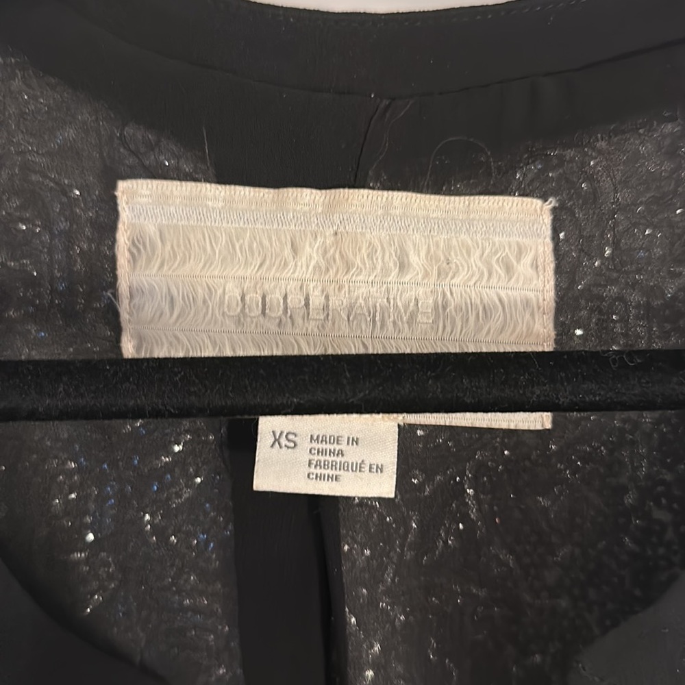 Cooperative Silver Sequin Blazer - image 2